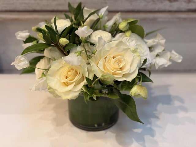 Seasonal arrangement from Perennial Gardens prepared for same-day delivery to Mt. Kisco, NY