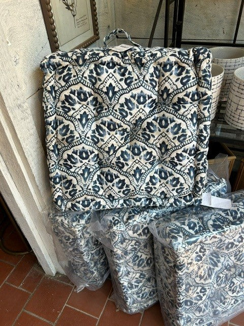 Blue Medallion Floor Cushion