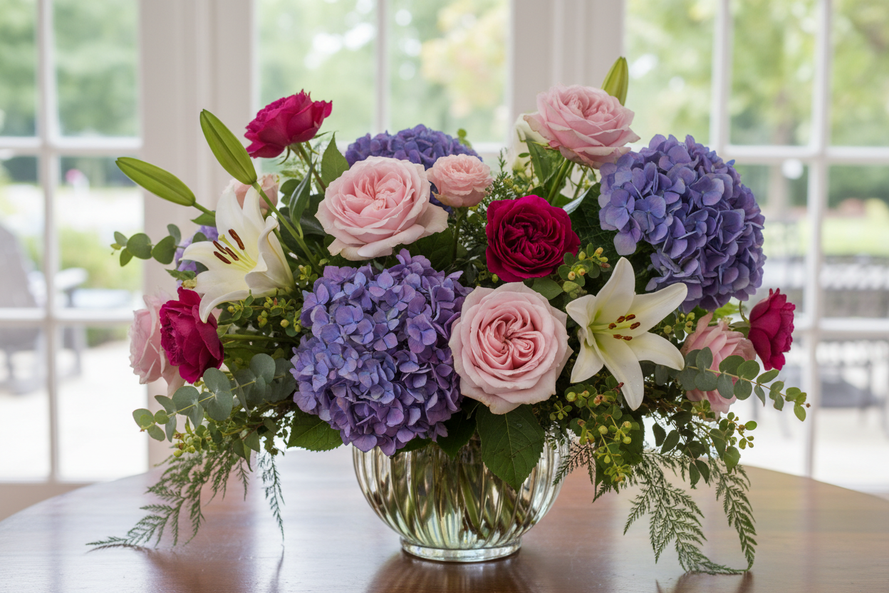 a custom floral arrangement 